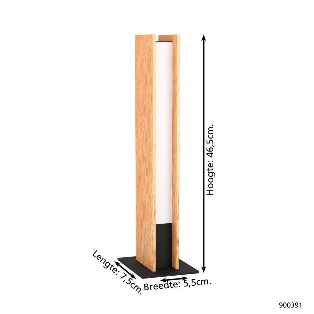 Tischlampe aus Holz Anchorena-Z 46,5 cm Eglo 9008606243693