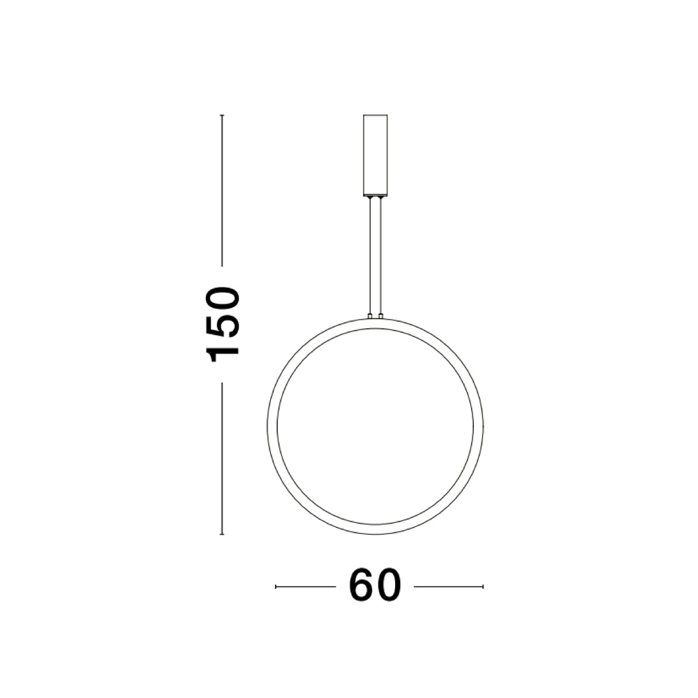 Runde Pendelleuchte Change Ø 60cm schwarz Lyora 5212017437297