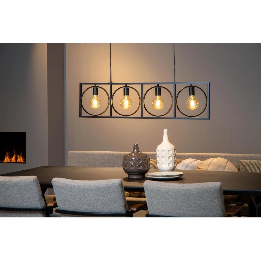 Einzigartige Pendellampe Suus Black 4-Lights Lucide 5411212010872