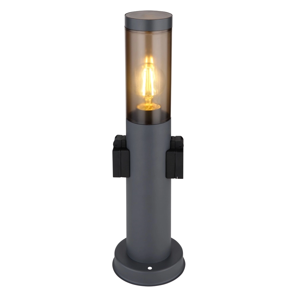 Gartenlampe Boston Anthrazit mit Sockel Globo 9007371430741