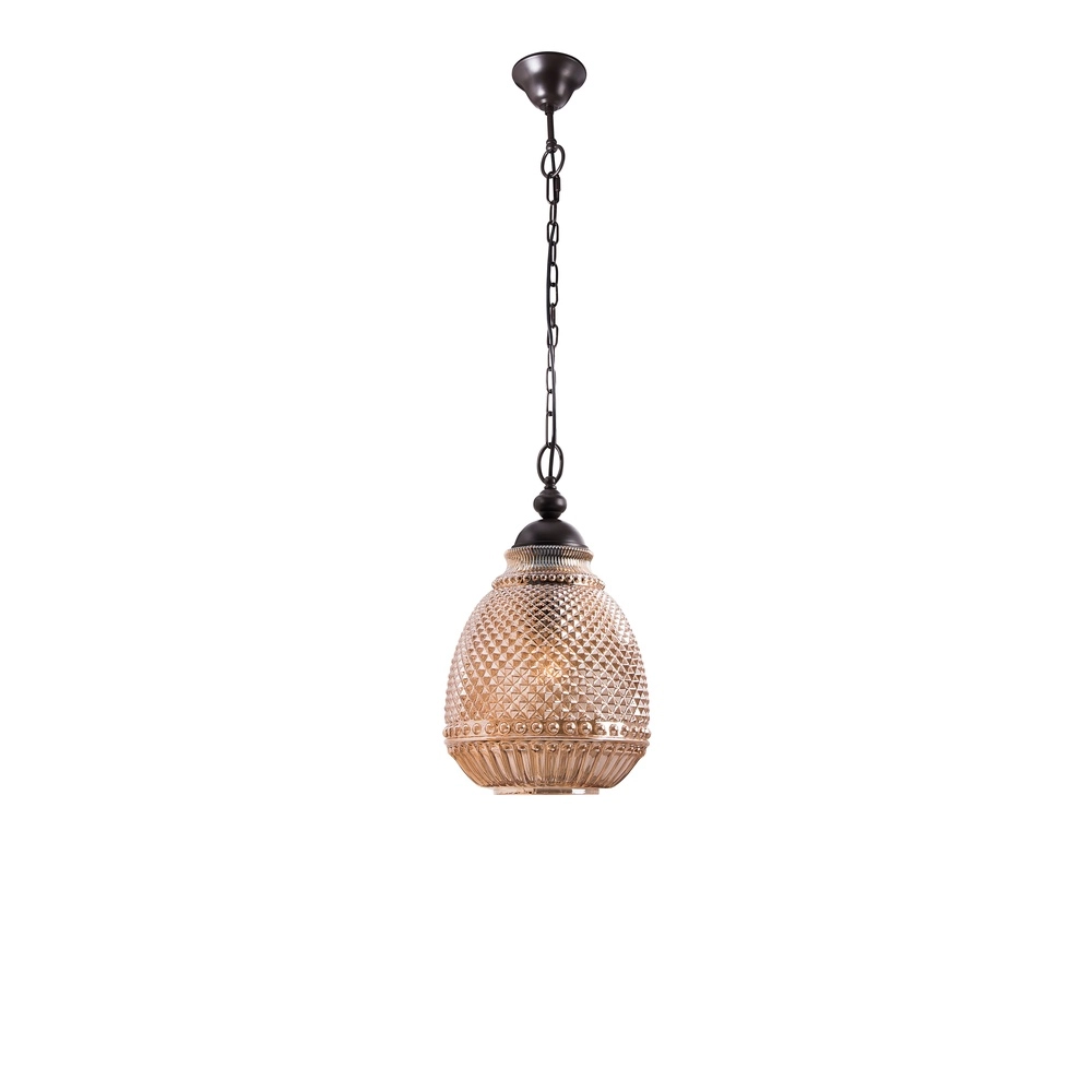 Pendelleuchte Toulon Braunes Glas Lyora 5212017411730