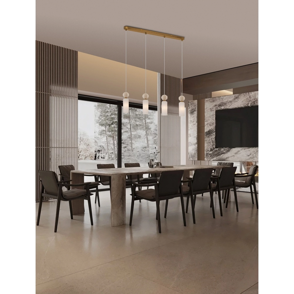 Pendelleuchte Filomena 4-helles Gold Lyora 5212017483508