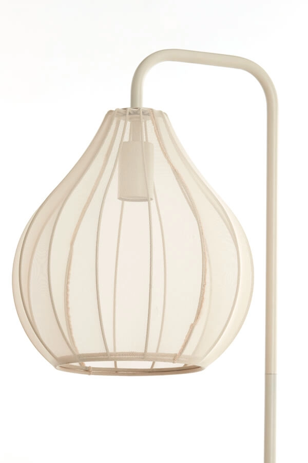 Cremefarbene Stehleuchte Elati Ø 29cm japandi Light & Living 8717807702700