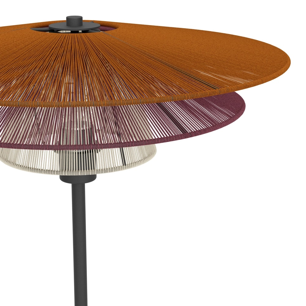 Drahtlampe Pignona Bodenfarben