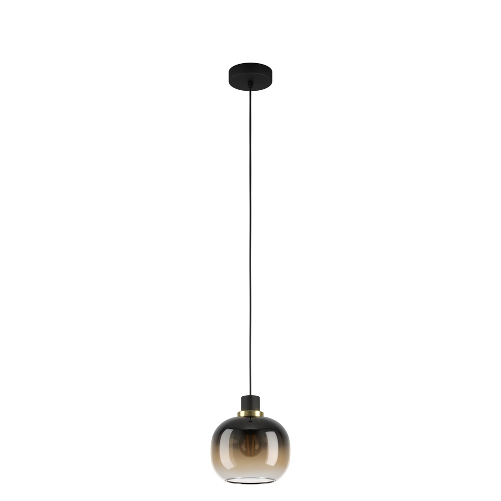 Glas-Pendellampe Oilella Ø 19cm – bernsteinfarbenes Glas Eglo 9002759996147