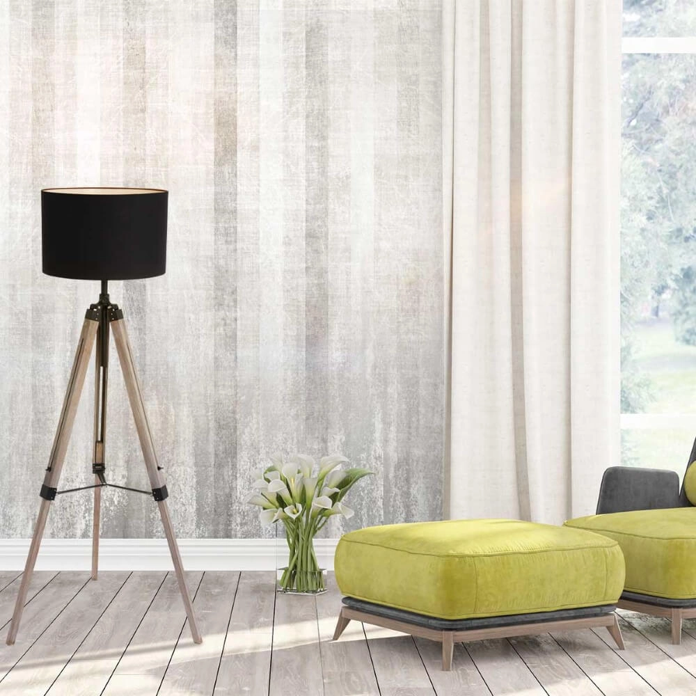 Stativ-Tischlampe Triek schwarze Kapuze Steinhauer 8712746152388