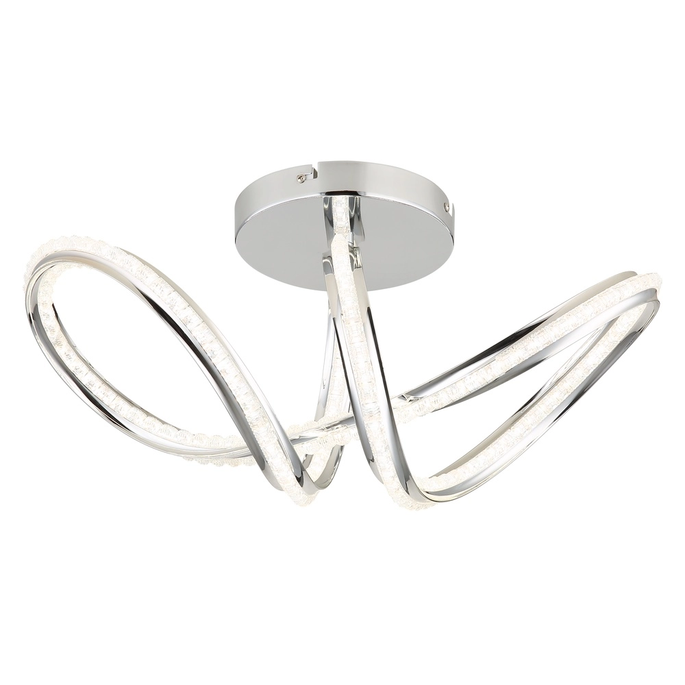 Moderne Deckenlampe Evangeline Chrom Globo 9007371586202