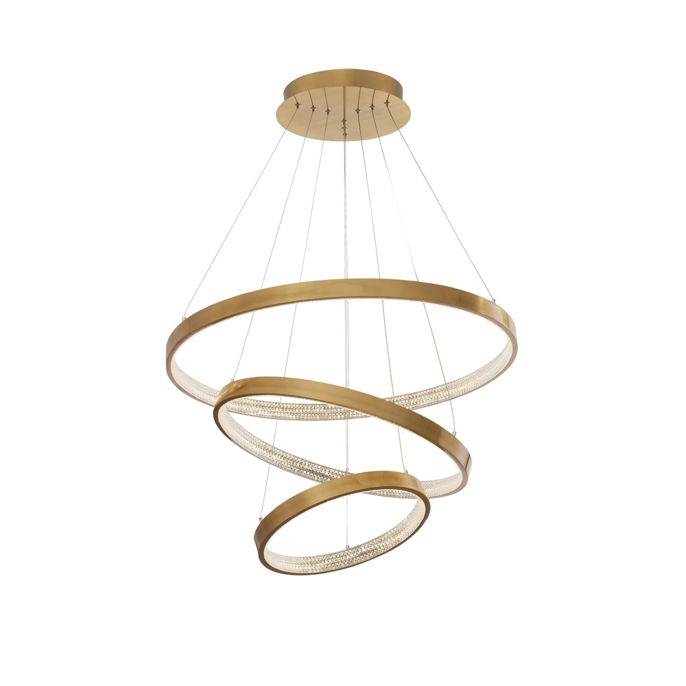 Pendelleuchte Preston gold Ø 80cm dreifach Lyora 5212017424112