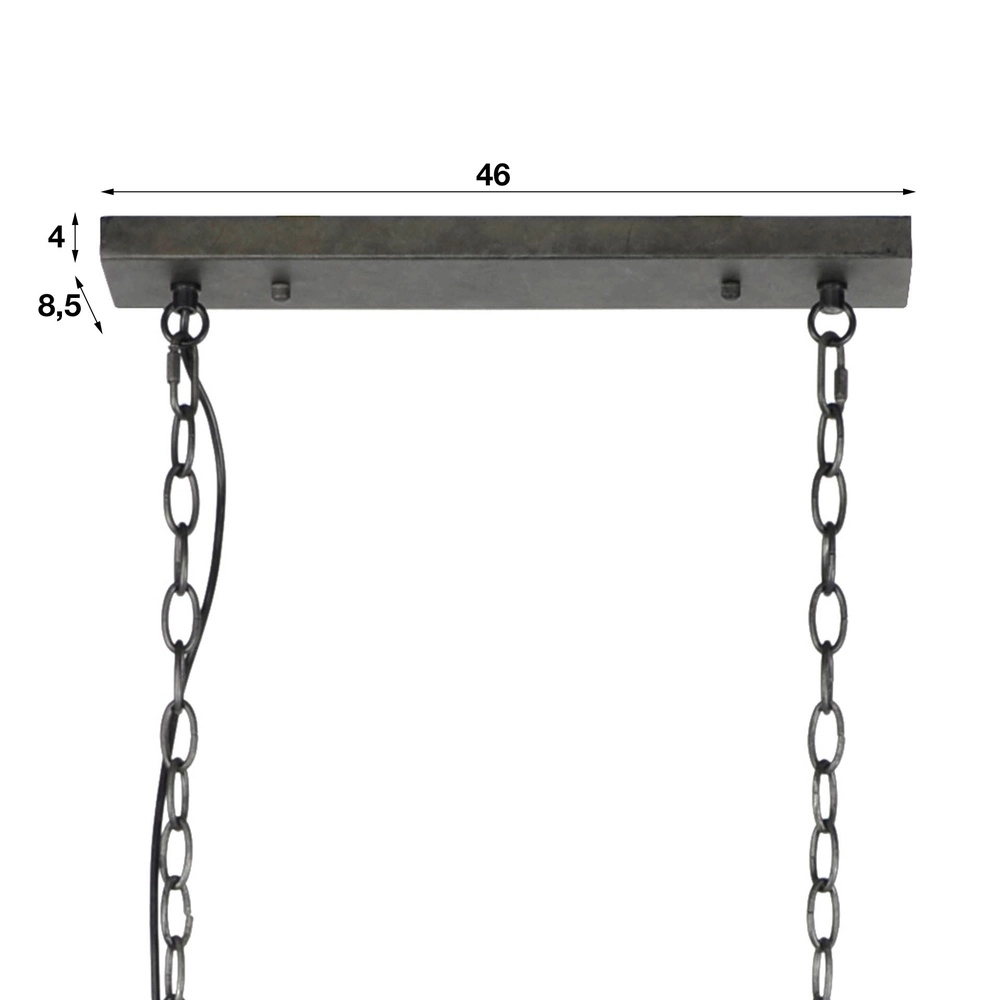 Industrielles Netz-Pendellicht Cylinder 121 cm – 2x E27 Lyora 8716803512757