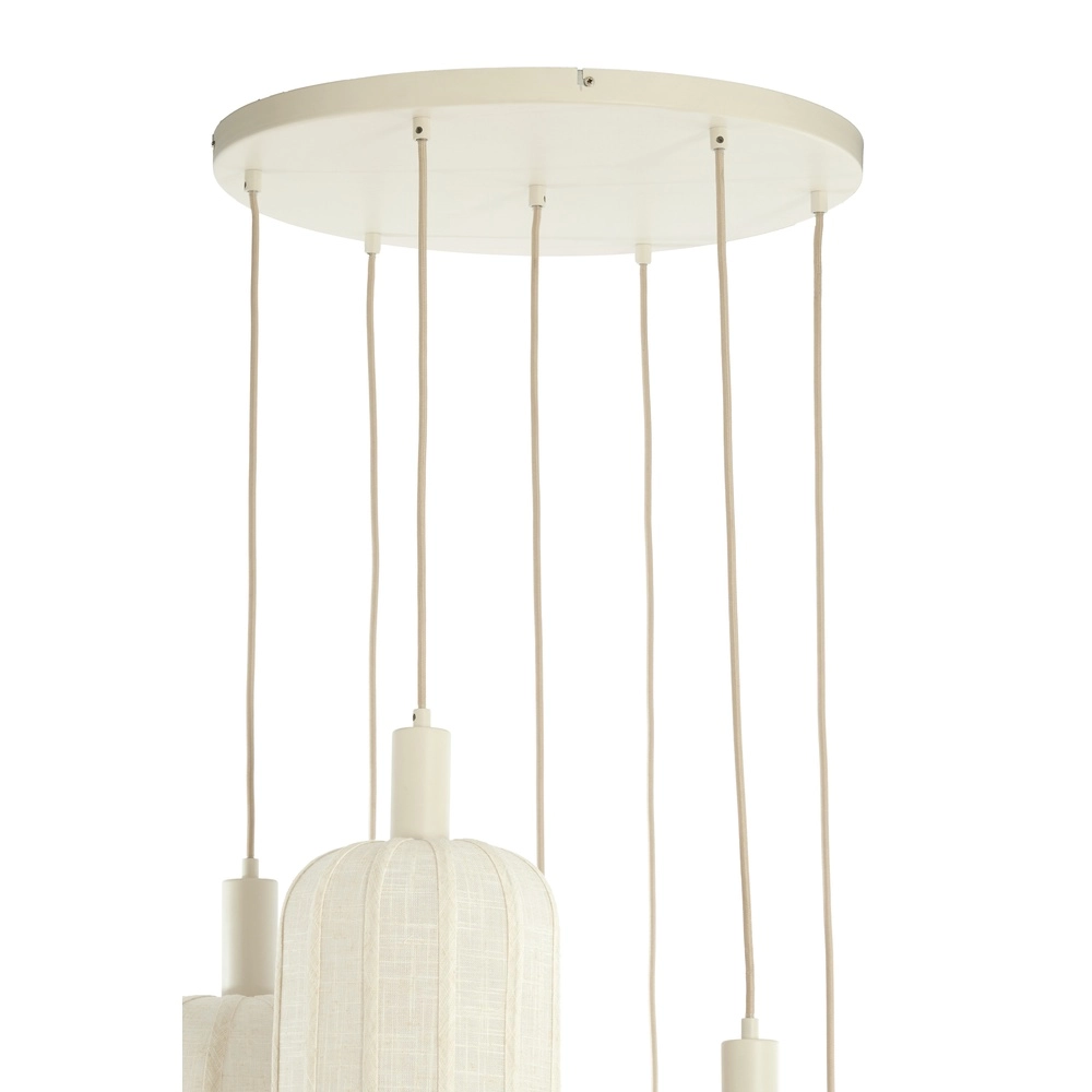 7L Vide Pendellampe Tufia Leinencreme Light & Living 8717807816759