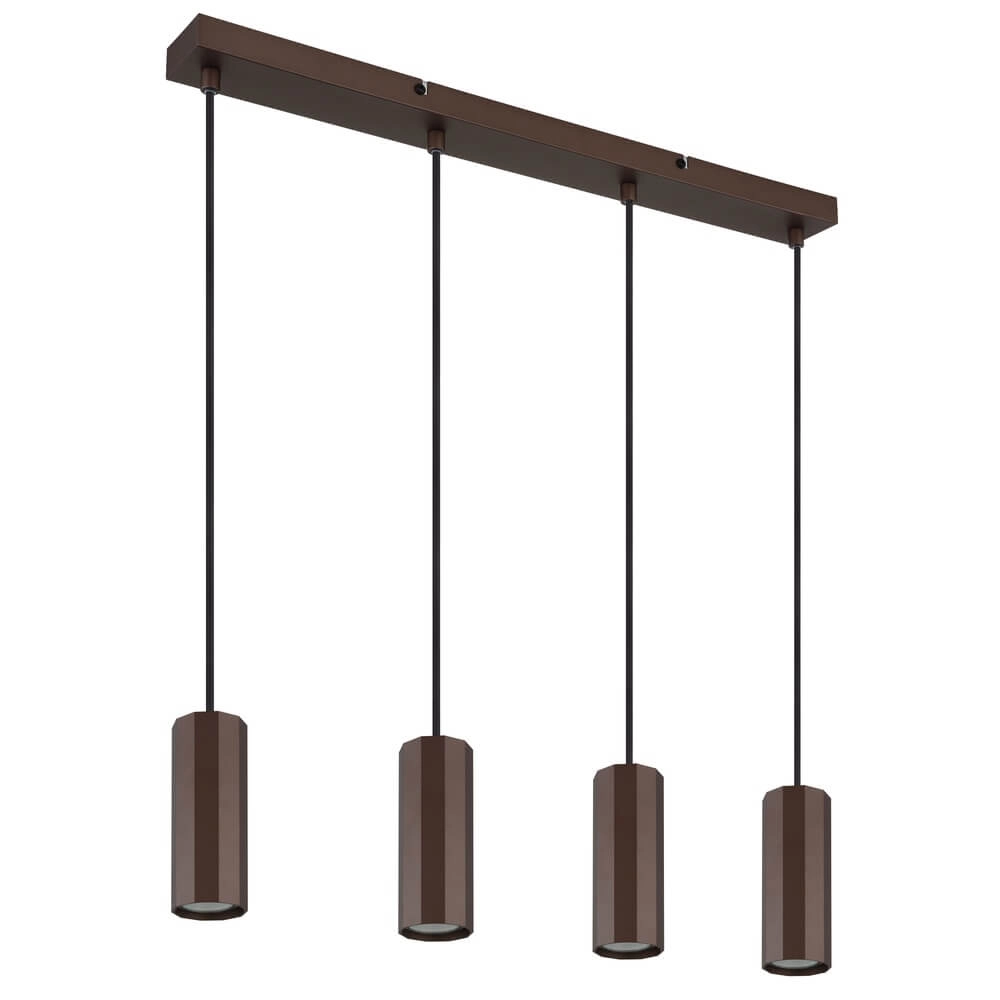 Pendelleuchte aus Bronze James 4-flammig