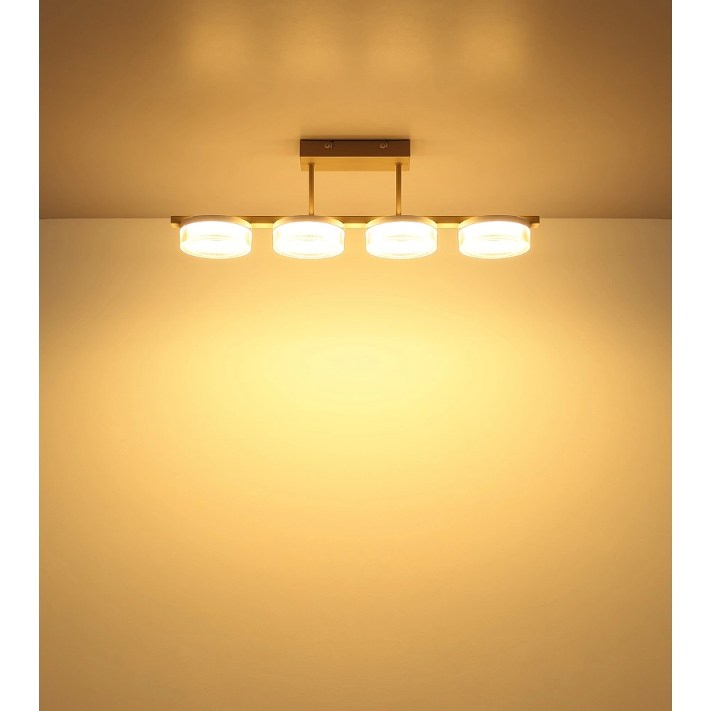 Moderne Deckenleuchte Zara sandbraun 67cm Globo 9007371576067