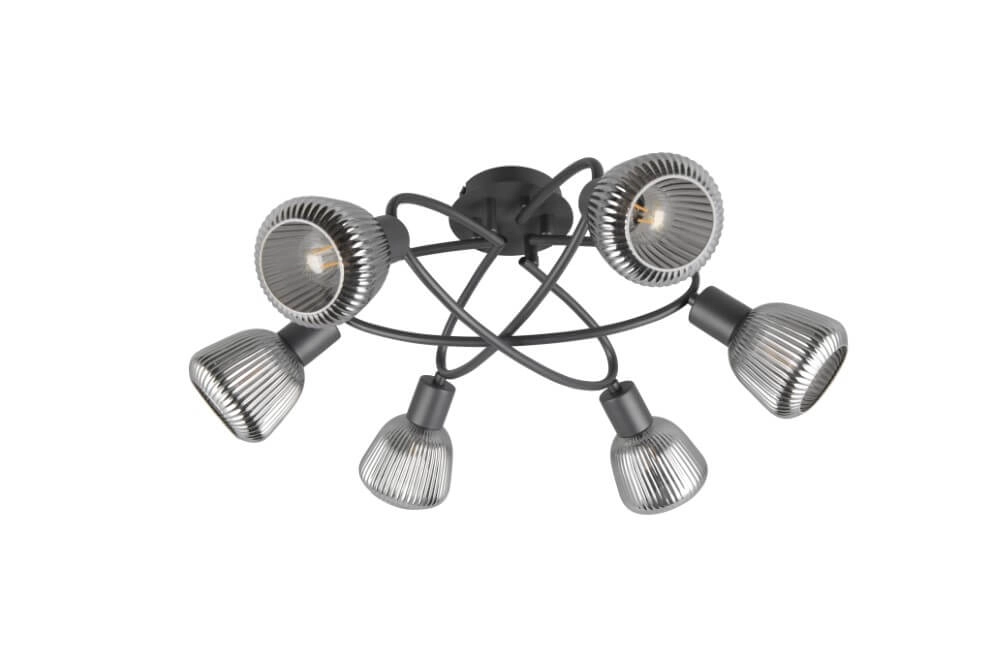 Deckenleuchte Tarifa mit geripptem Glas Trio 4017807615869