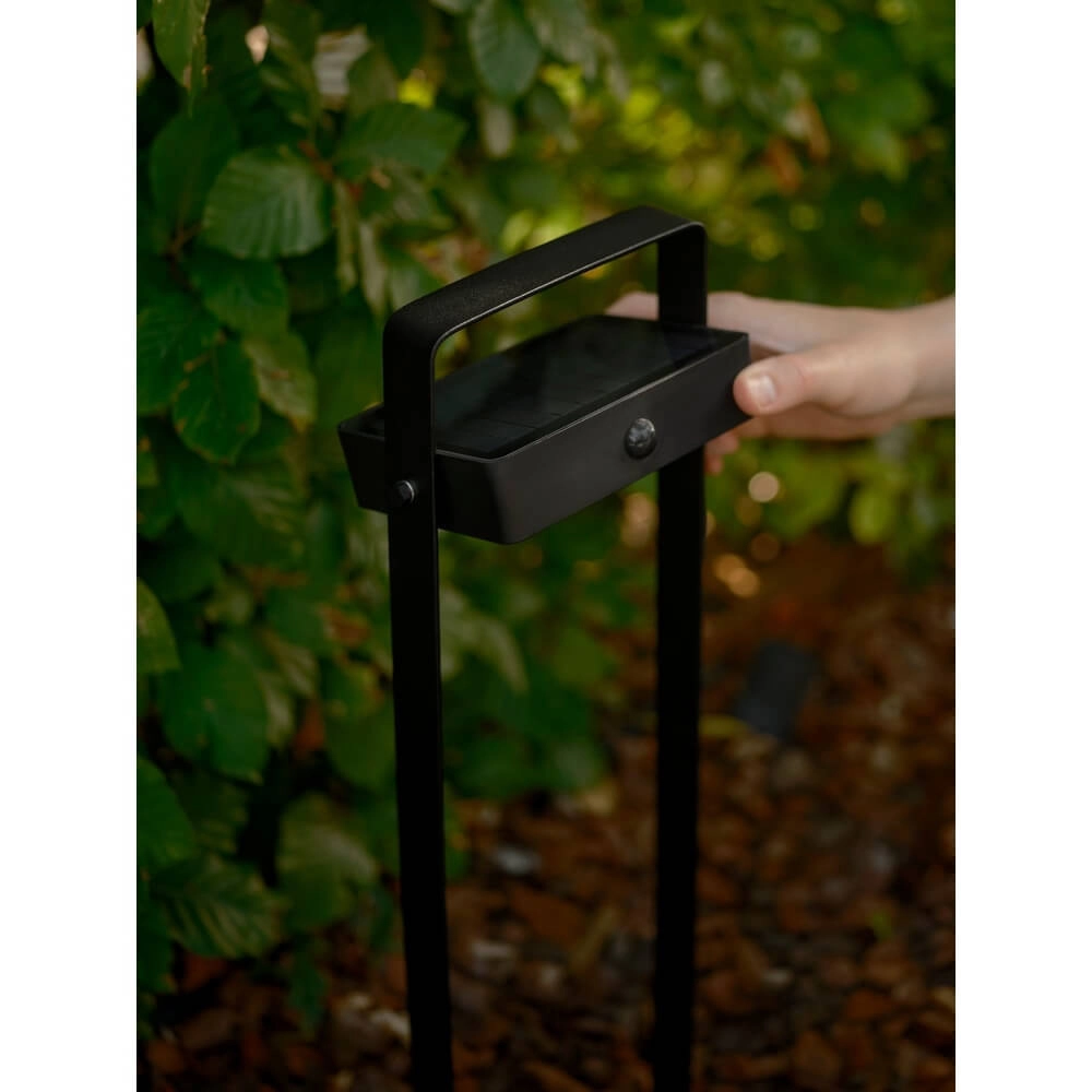 Stehleuchte für den Garten Saulio Solar Schwarz Nordlux 5704924023484