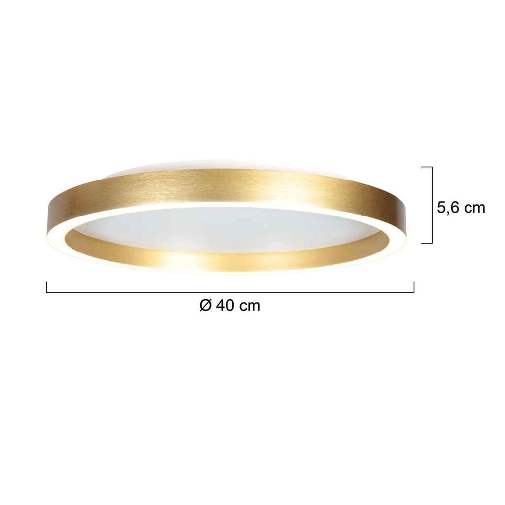 Design-Deckenlampe Ringlux gold Ø 40cm Steinhauer 8712746180923
