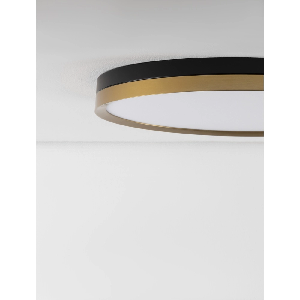 Deckenleuchte Cantria schwarz mit gold Ø 50cm Lyora 5212017439840