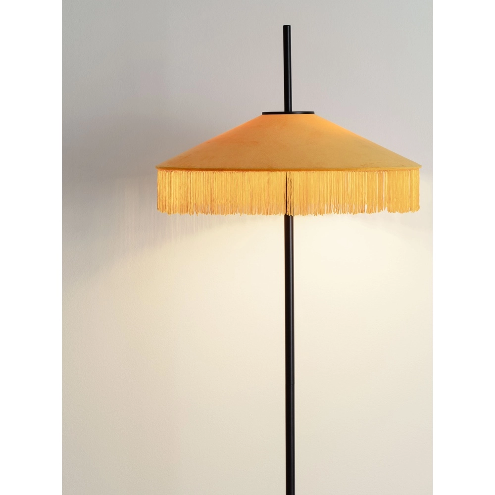 Tiffany-Stehlampe Velvy Gelb Lyora 5212017493811