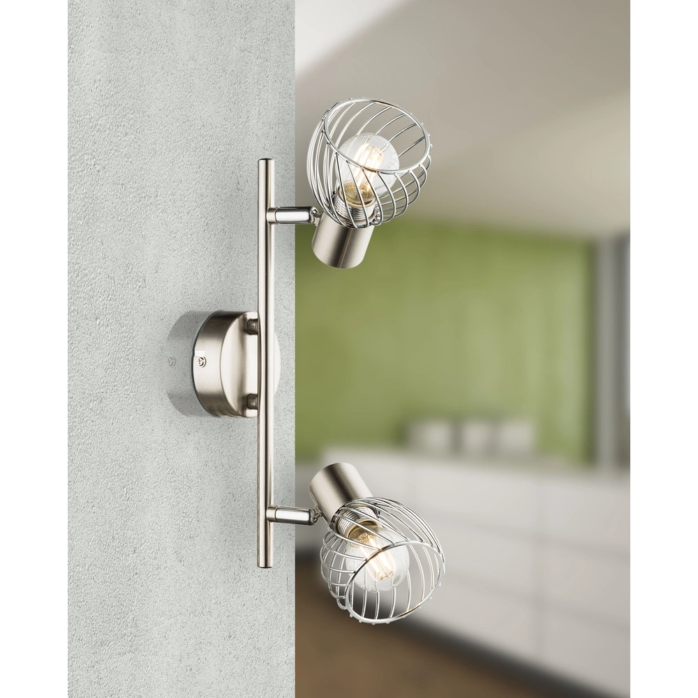 Deckenlampe Texas 2-Leichtnickel Globo 9007371359899