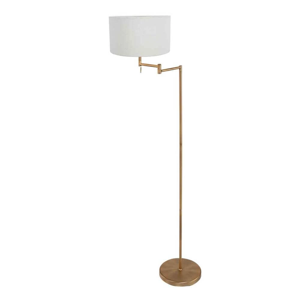 Stehlampe Bella Bronze mit weißer Kappe Steinhauer 8712746174458