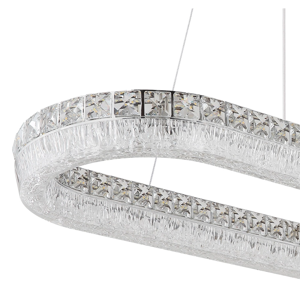 Pendellampe Laurel Ovales Chrom Globo 9007371572779