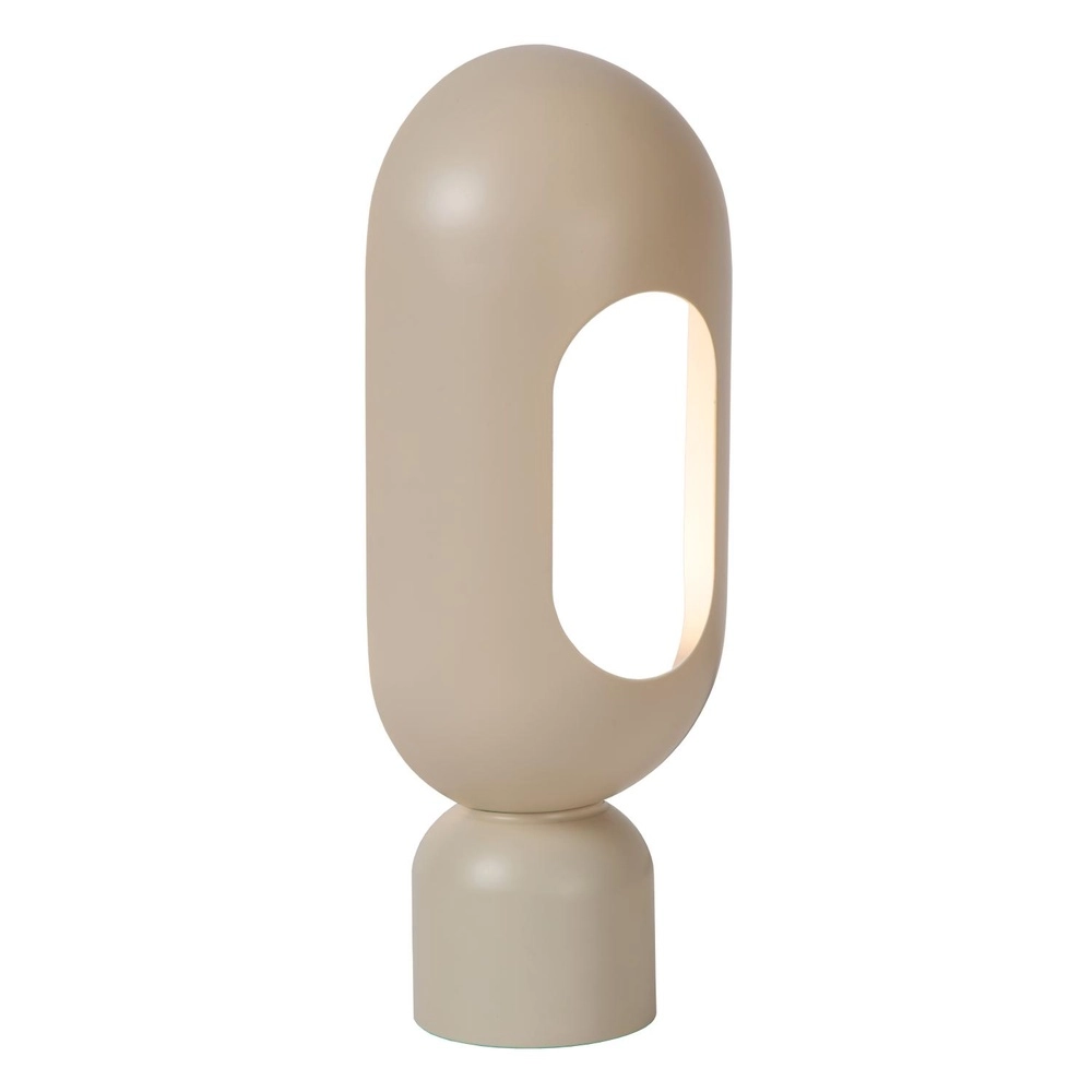 Tischlampe Barris taupe Lucide 5411212051585