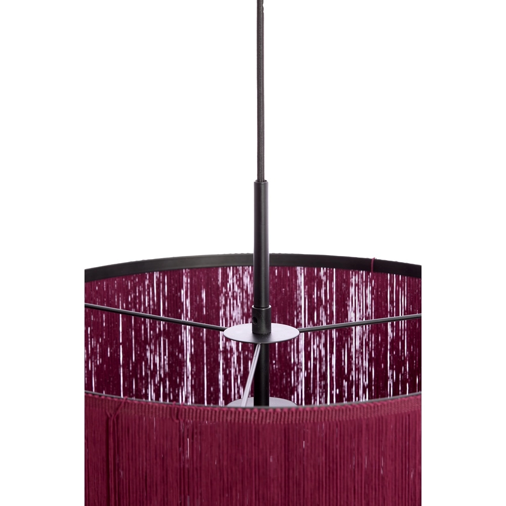 Schnur-Pendellampe Malaika Ø 45cm – dunkelviolett Light & Living 8717807834036