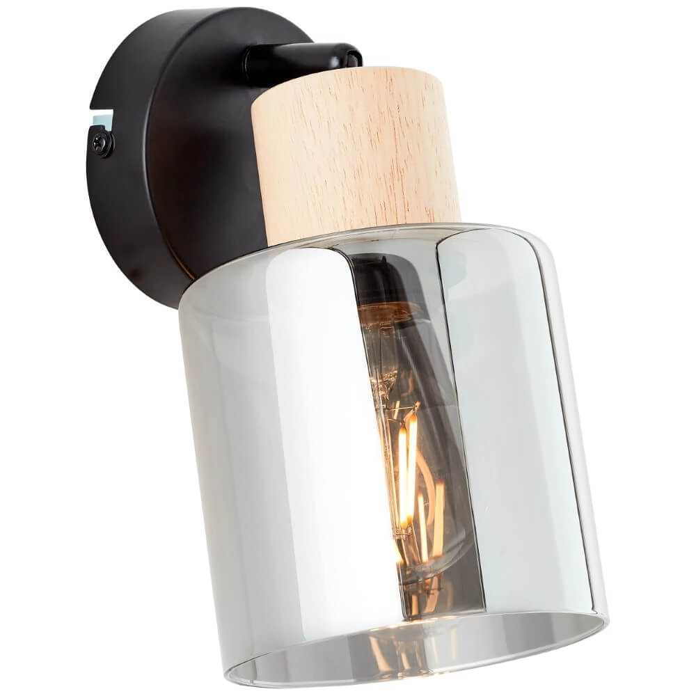 Wandlampe Weald Schwarz Brilliant 4004353413070