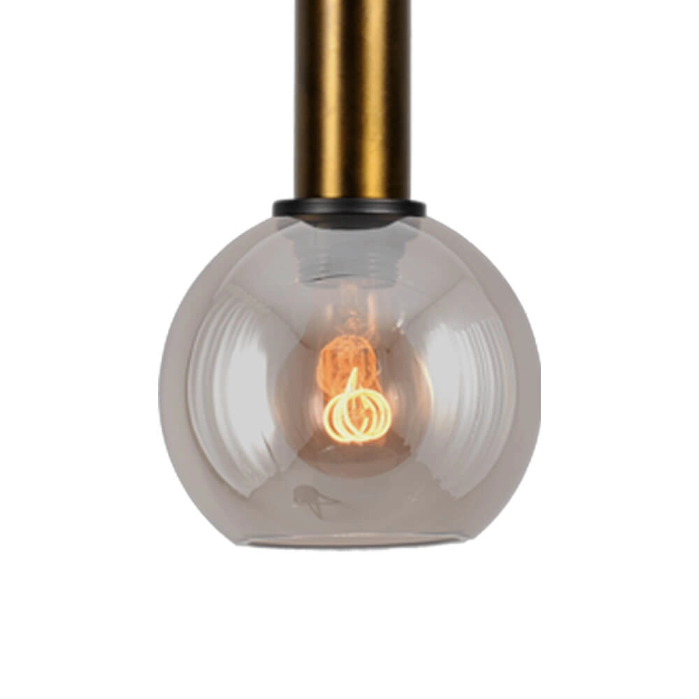 Hängelampe Ø 15cm Bella 2 Antikes Messing mit Goldglas Masterlight 8718121334035