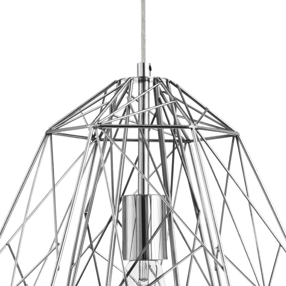 Chromdrahtlampe Geometric Cage Ø 39cm Searchlight 5053423057897