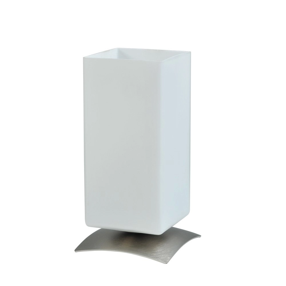 Tischlampe Oblica Square 23 cm metallic-grau