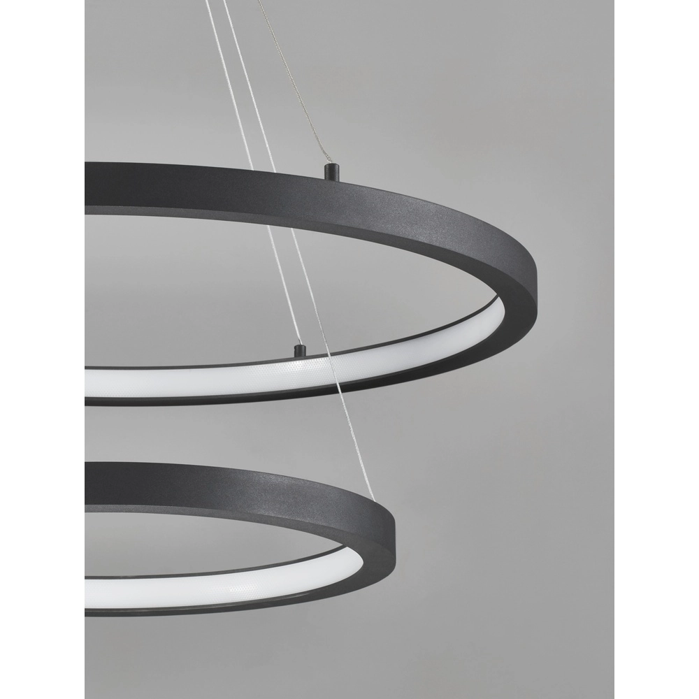 Schwarze Pendelleuchte Empatia Design doppelt Lyora 5212017442680