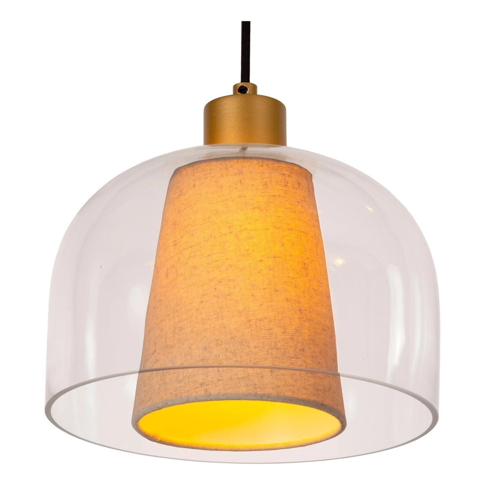 Design-Pendellampe Gunhild 3-helle goldene Gerade Lucide 5411212303356