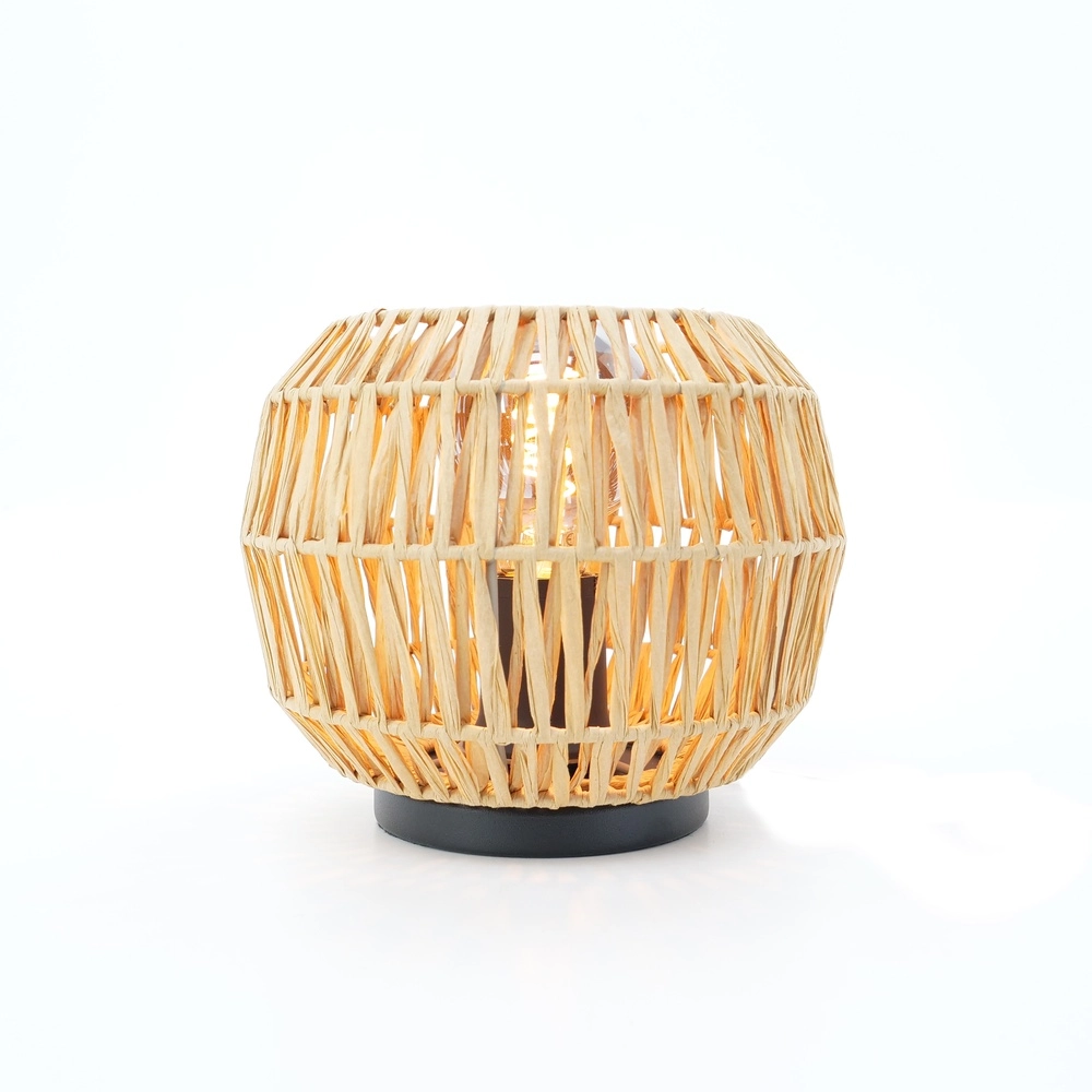 Tischleuchte aus Rattan Sheldon Ø 21cm