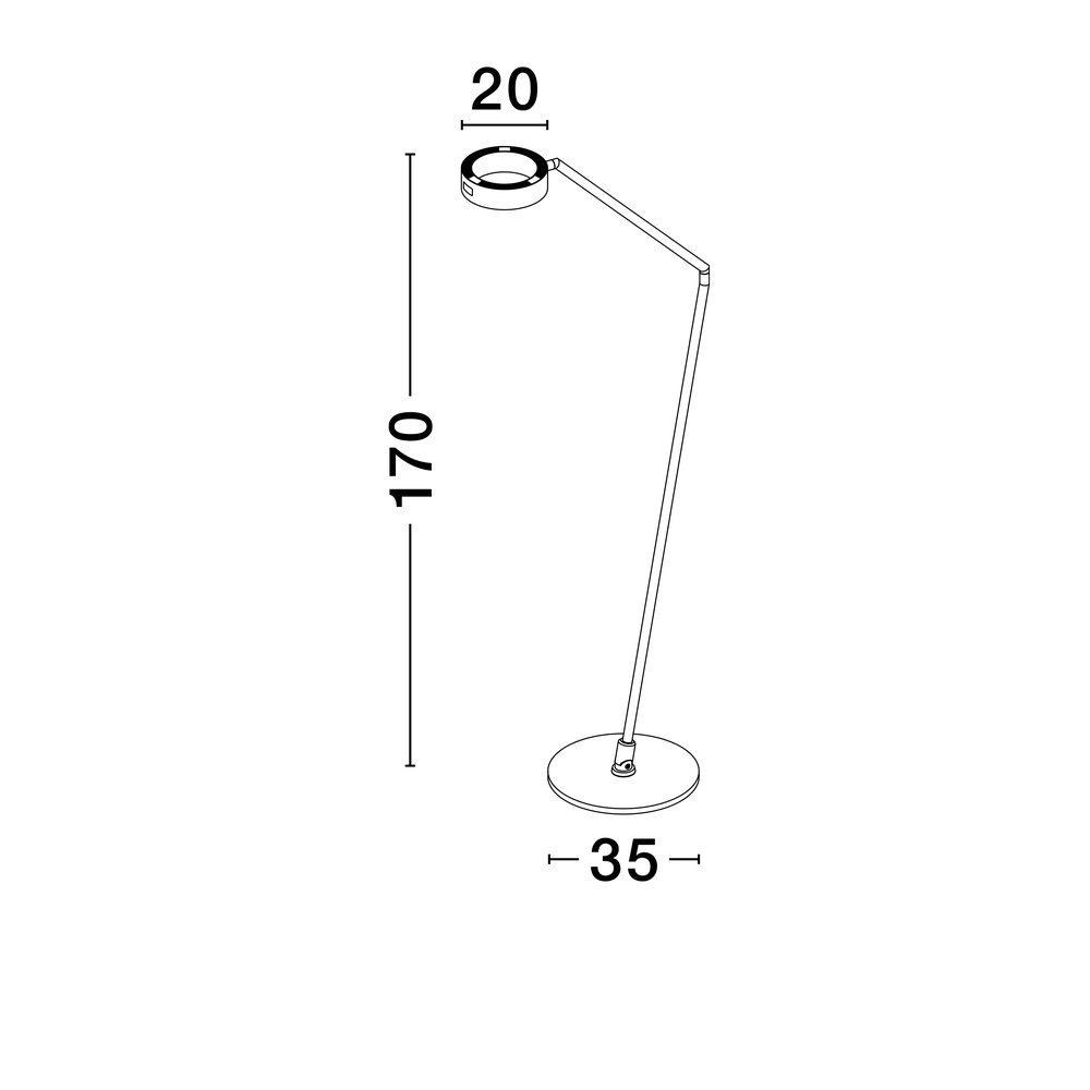 Stehlampe Afi schwarz Lyora 5212017463944
