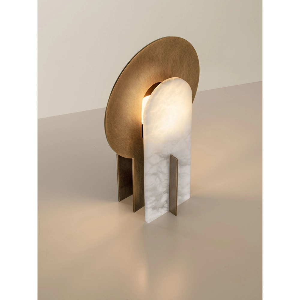 Design-Tischlampe Aviel Antikes Messing Lyora 5212063503809