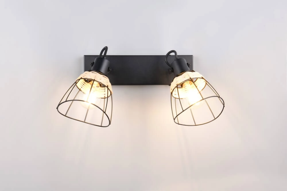 Schwarze Deckenleuchte Jerome Bauform 2-flammig Trio 4017807637700