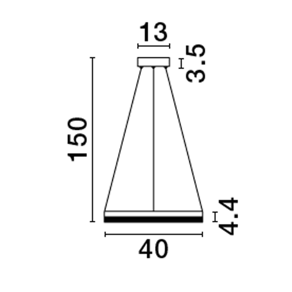 Pendelleuchte Adria schwarz Ø 40cm Lyora 5212017443762