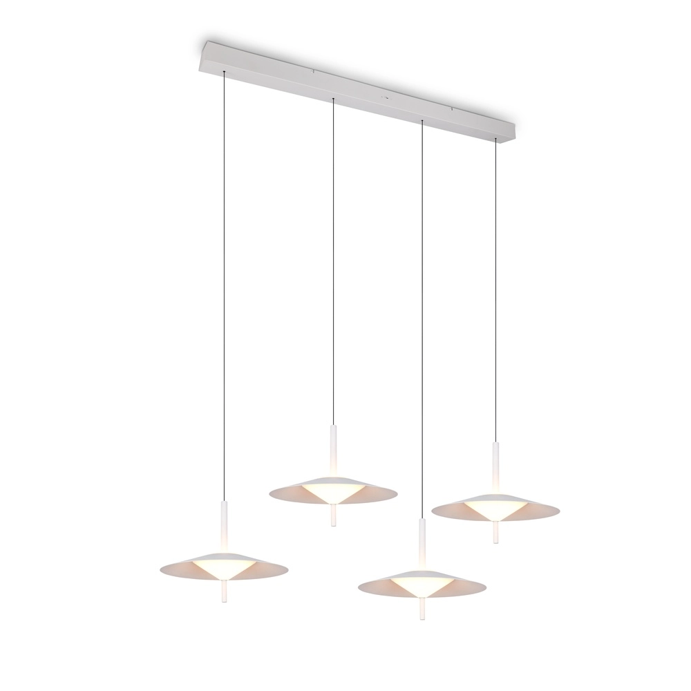 Design-Pendellampe Amalo 4-Licht weiß