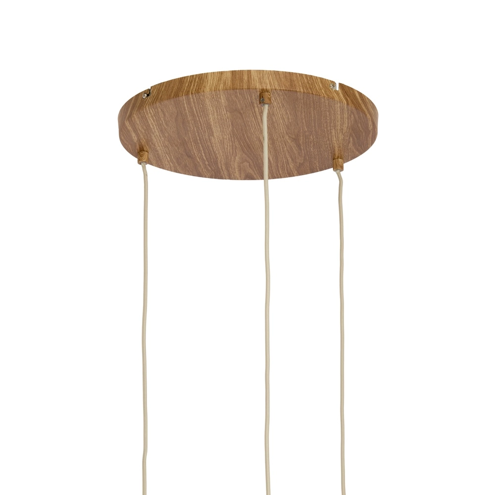 3-Licht Pendellampe Danialo hellbraun mit Seil Light & Living 8717807816728