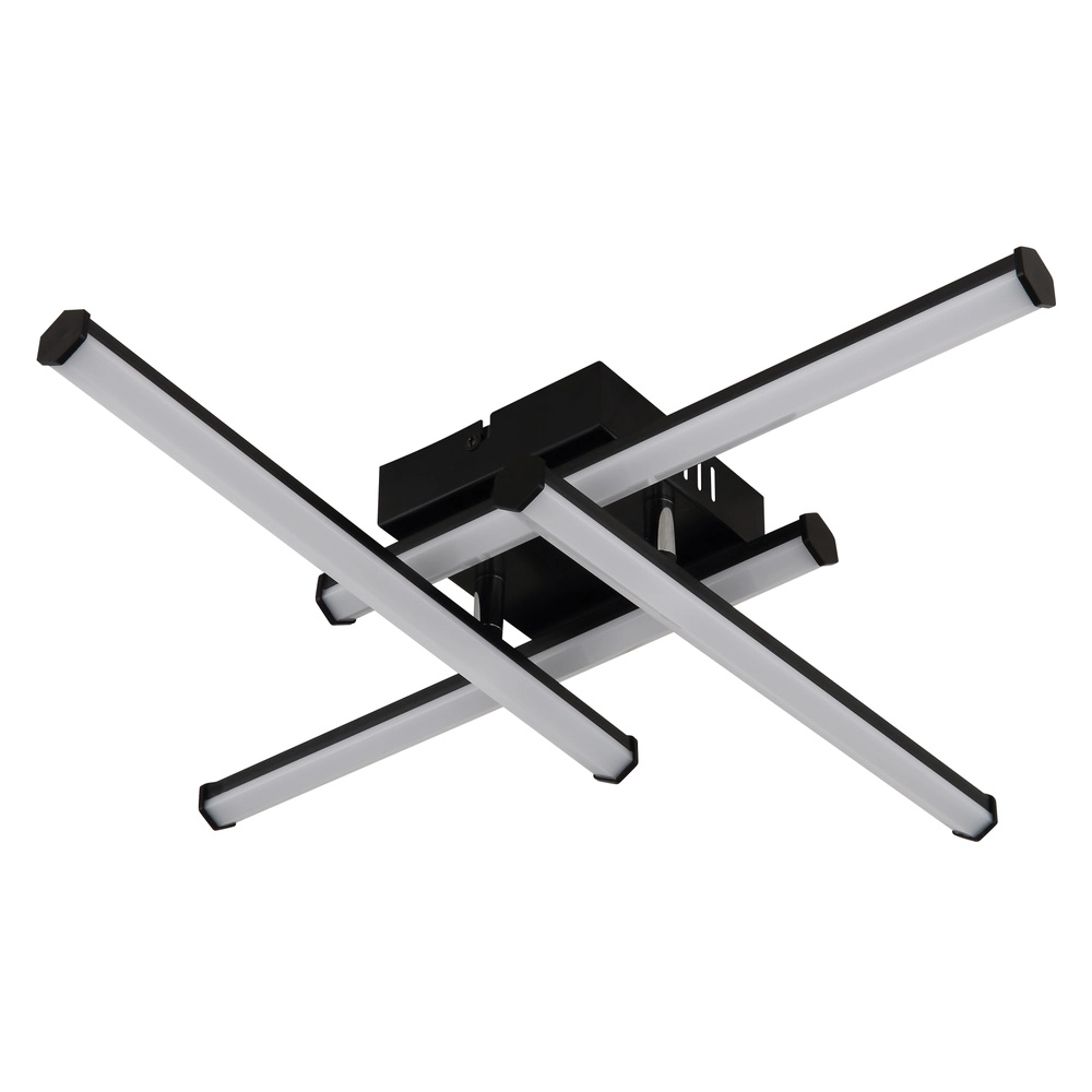 Moderne Deckenlampe Kirina 50 cm schwarzes Quadrat Globo 9007371515233