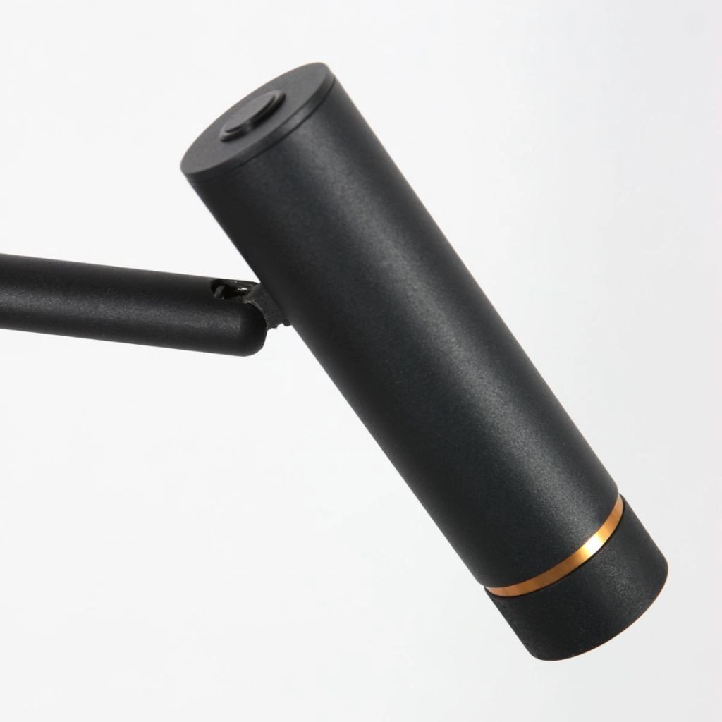 Stehlampe 2-Leuchten Lumo Schwarz Steinhauer 8712746184686