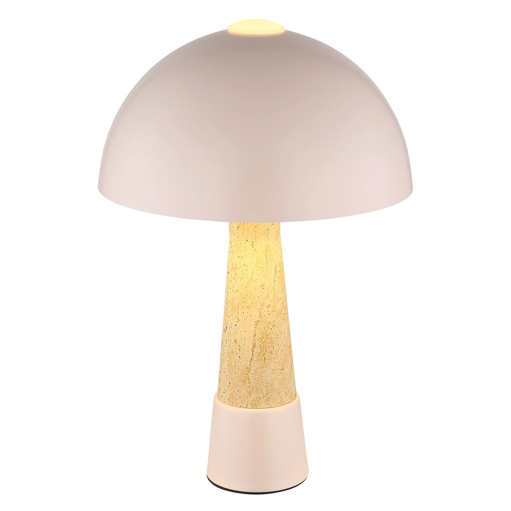 Einzigartige Tischlampe Paulin Champagner