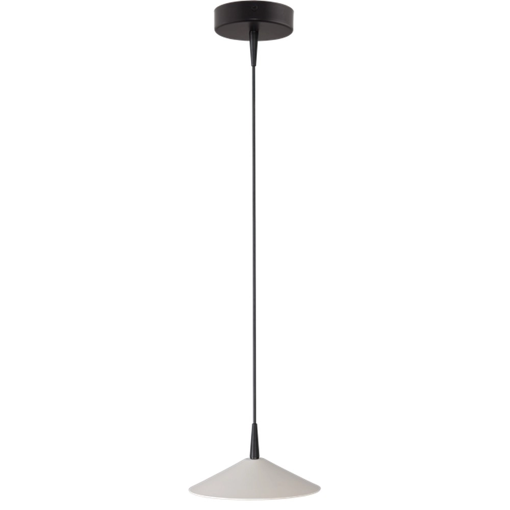 Design-Pendellampe Ceppo schwarz mit weißem Ø 18 cm