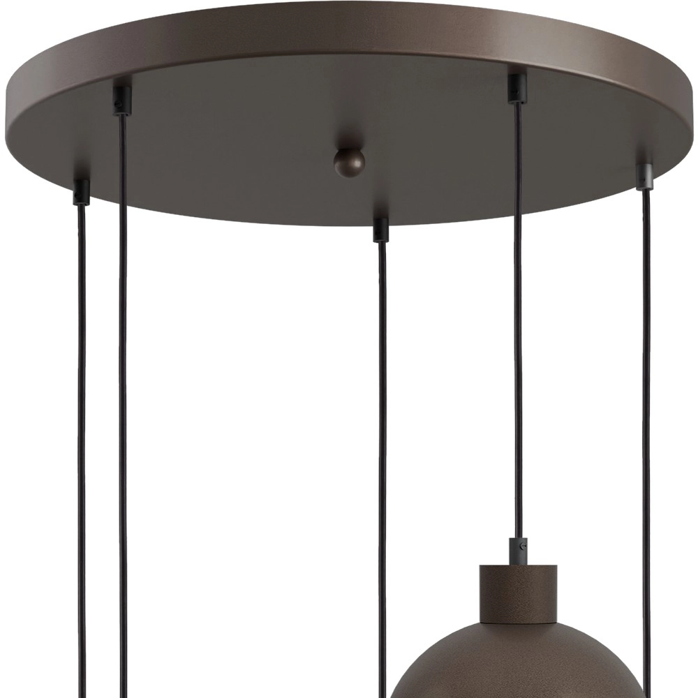 Design-Pendellampe Opera 5-Glas Kakao Ø 50 cm Masterlight 8718121424255