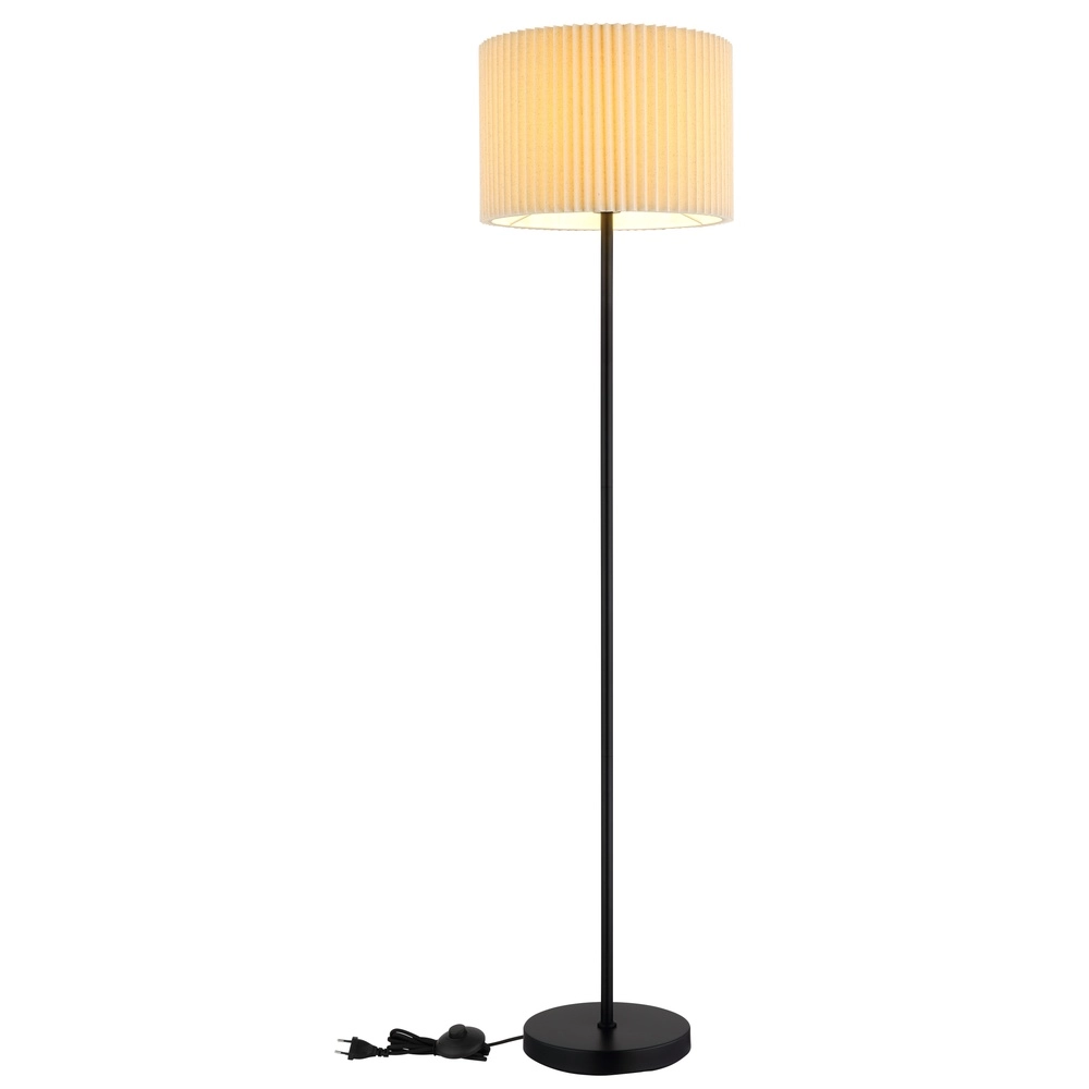 Stehlampe Page Ø 38 cm weiß mit Schwarz Globo 9007371528592