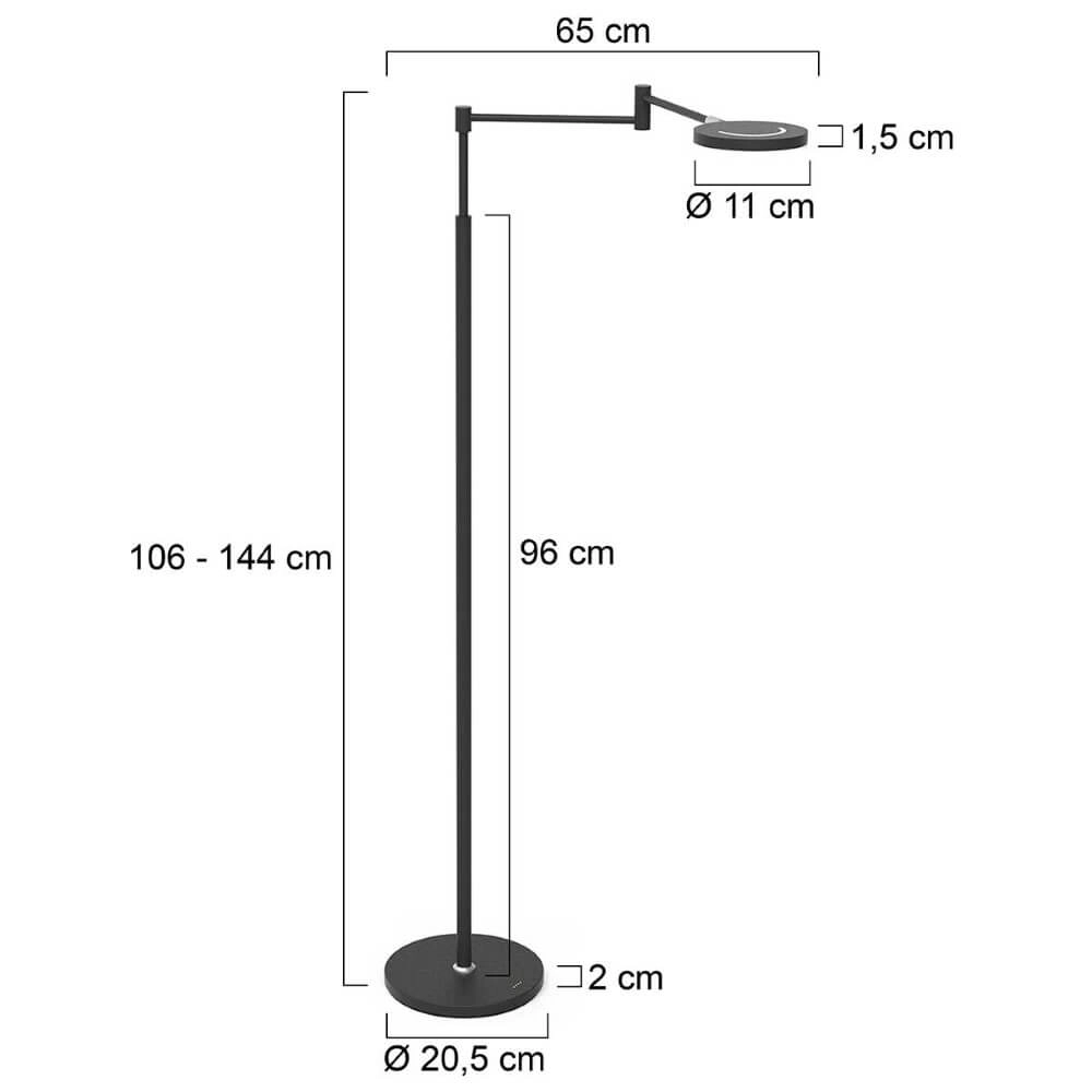 Wiederaufladbare LED-Leselampe Soleil Schwarz Steinhauer 8712746167009