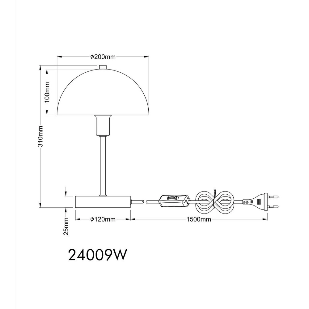 Tischlampe Atoma I Weiß Globo 9007371549993
