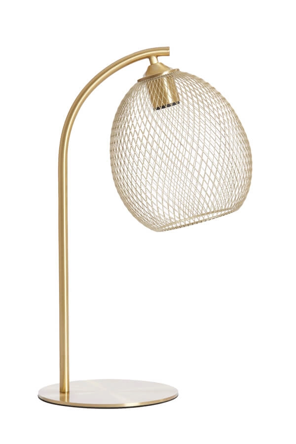 Goldene Tischleuchte Moroc Ø 20cm Light & Living 8717807686420