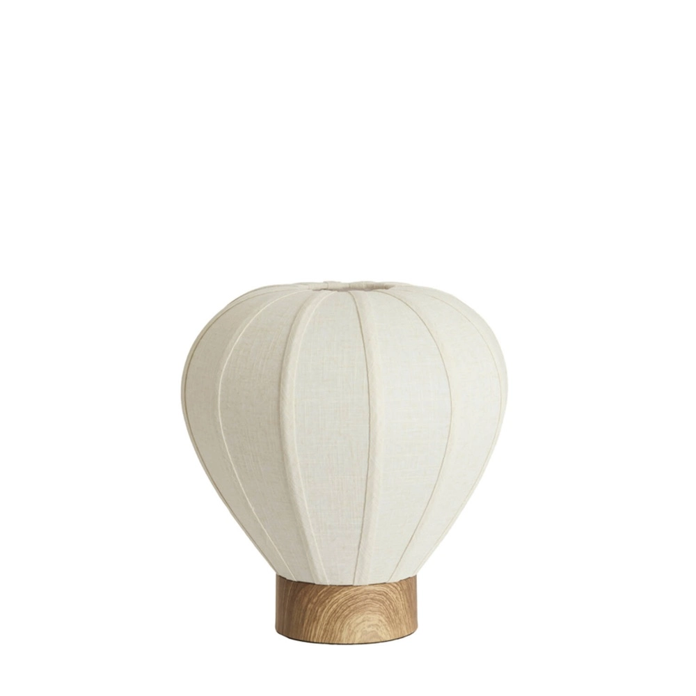 Tischlampe Kyzo Ø 35cm japandi weiß
