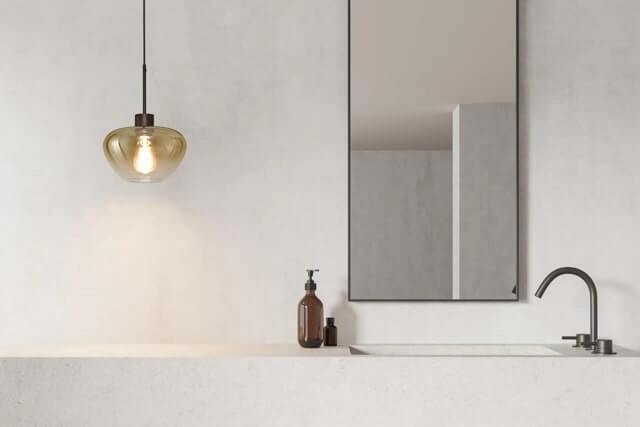 Pendelleuchte Genua schwarz mit Goldglas Ø 24cm Masterlight 8718121356877